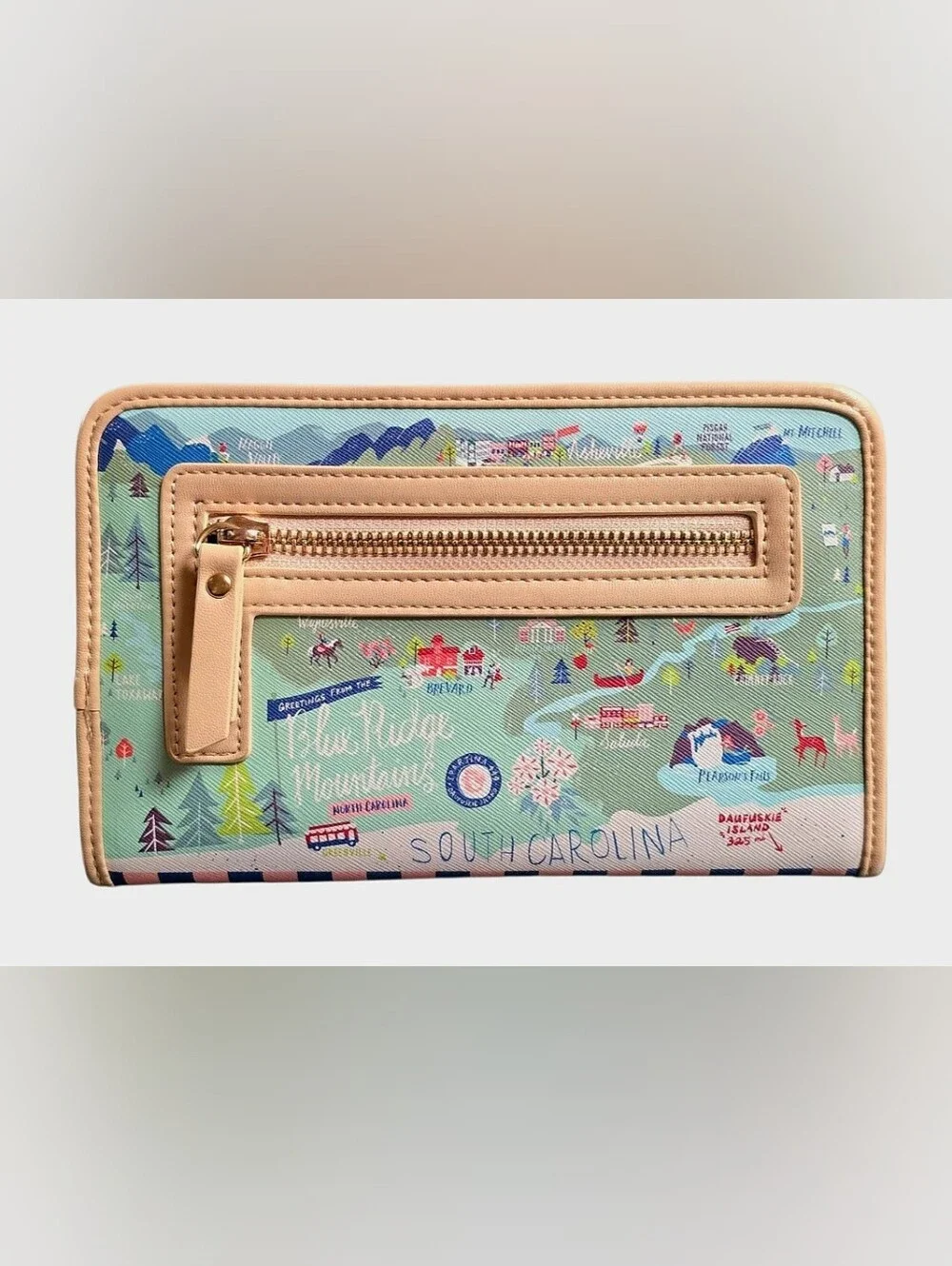 Spartina 449 Greetings From Collection - SC/NC Blue Ridge Mountains Snap Wallet